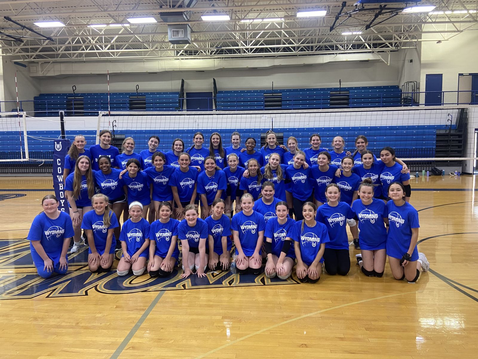 Volleyball Girls Group Huddle